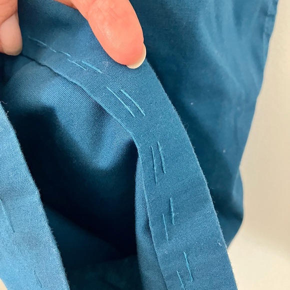 Drawstring Scrubs Pants; Blemish on Leg-Last Photo; 1” Removable Hem - Picture 7 of 8